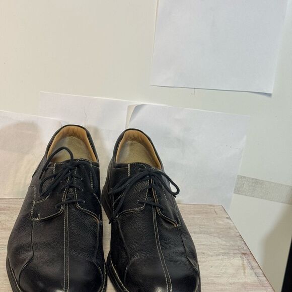 Johnston & Murphy Other - Men's Black Leather Dress Shoes by Johnson and Murphy worn once